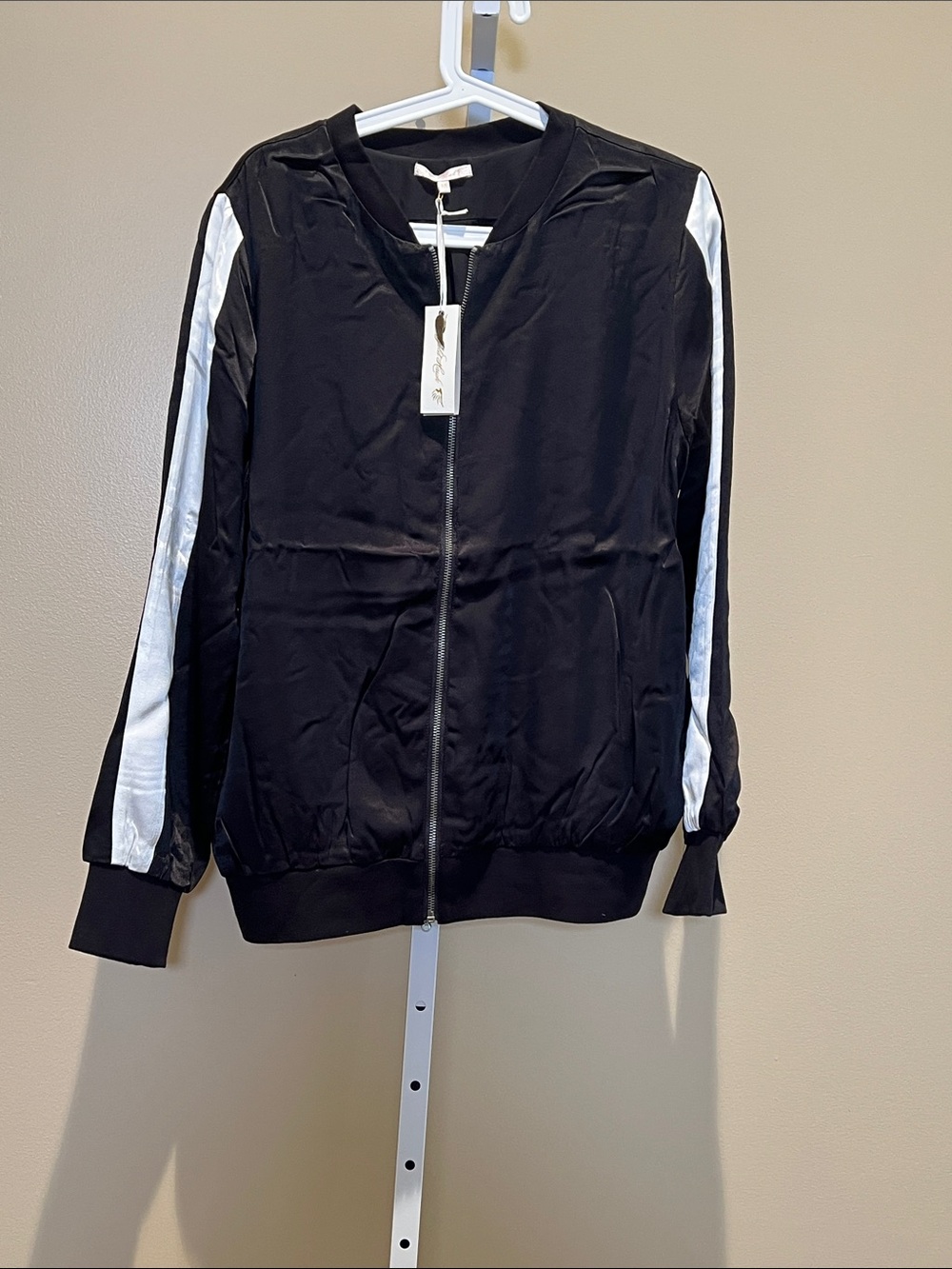 Gold Hawk Black Jacket with Gold Accent Tag